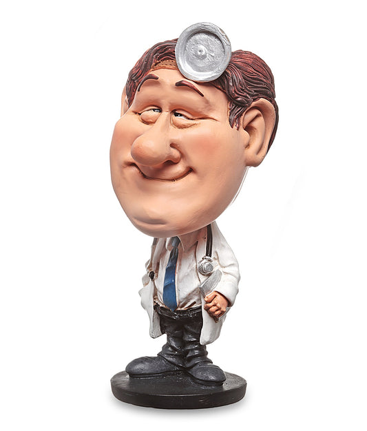 Figura Dottore, 14,5cm, testa movibile, Funny Jobs