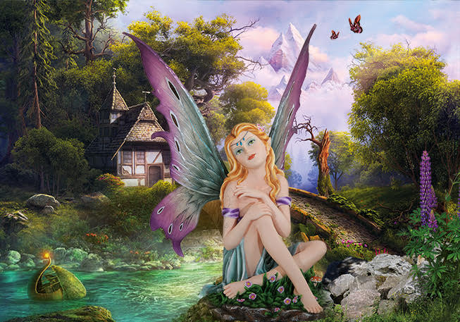 Les Alpes 3D Postcards Fantasy Fairy Land, 16 x 11cm