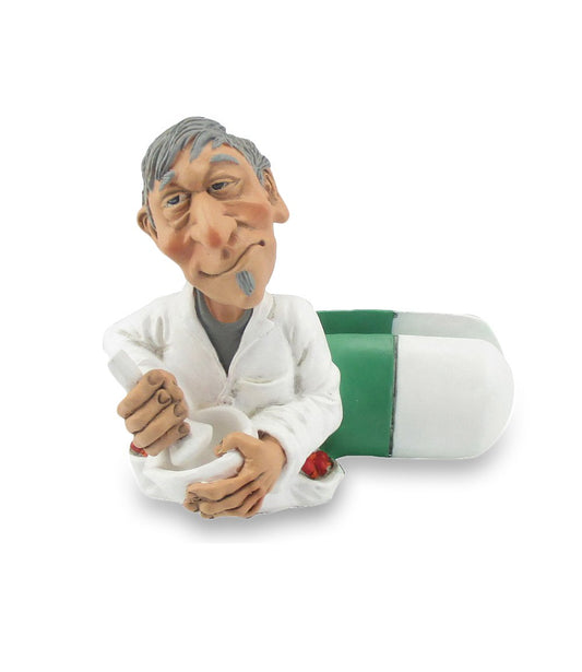 Funny PHARMACIST business phone holder, 11cm