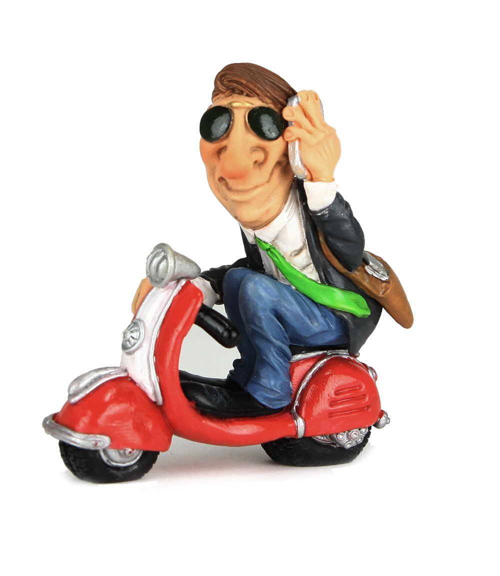 Vespa &amp; Smartphone, 8cm, Funny Social