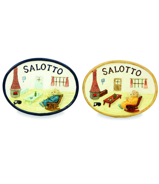 Placchette "Salotto" grandi 13x10cm