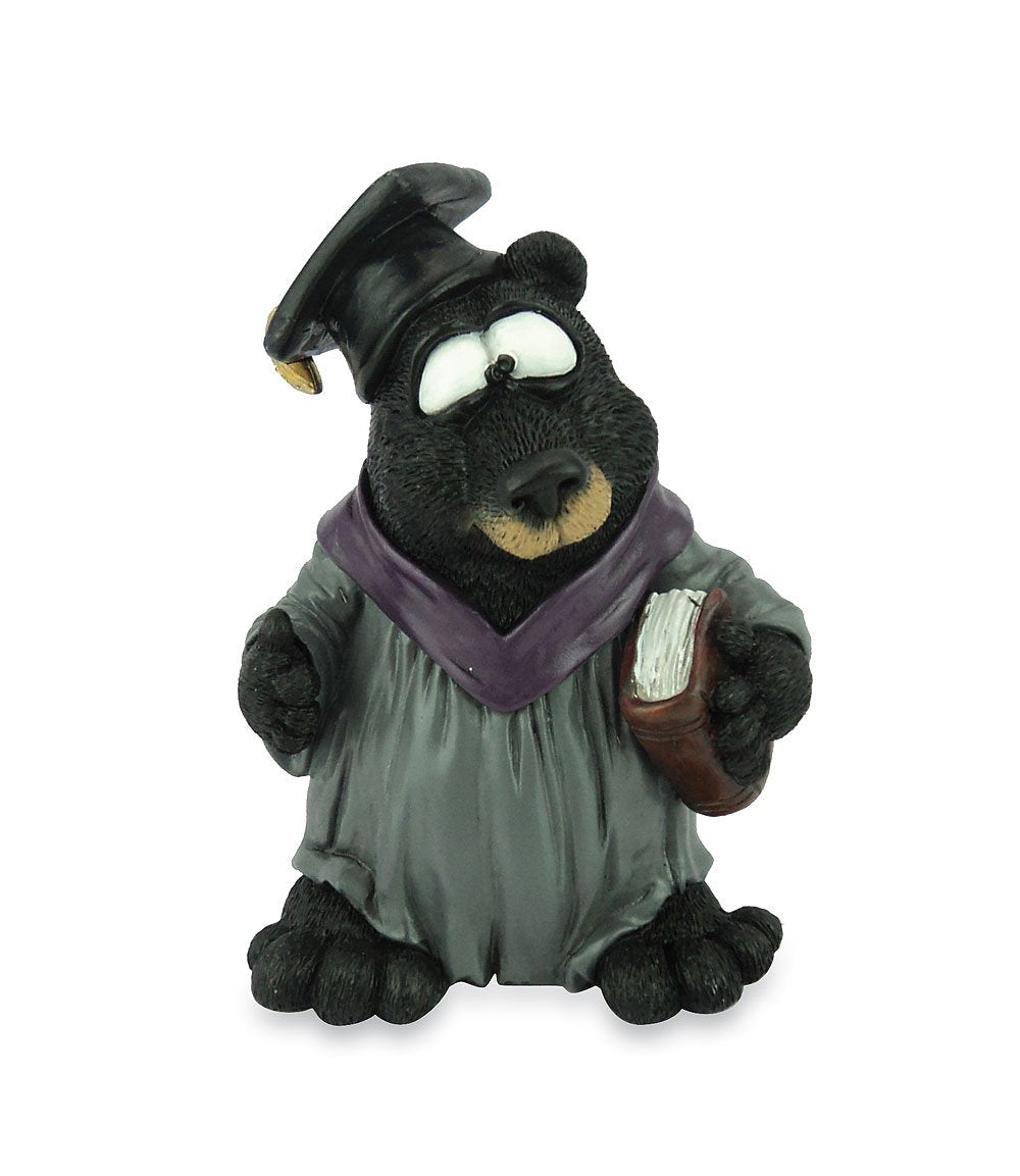 Funny Brown Bear "Graduate" 10cm