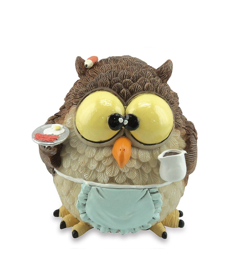 Funny Collection Piggy Bank Maid Owl 11.5cm